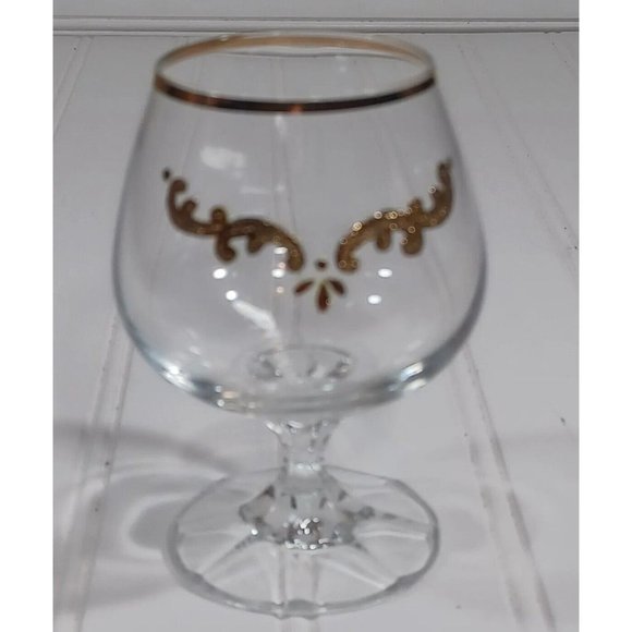 Antique Gold Rose Opaline Bohemian Art Glass Cordial Decanter & 4 Liqu… - Picture 9 of 9